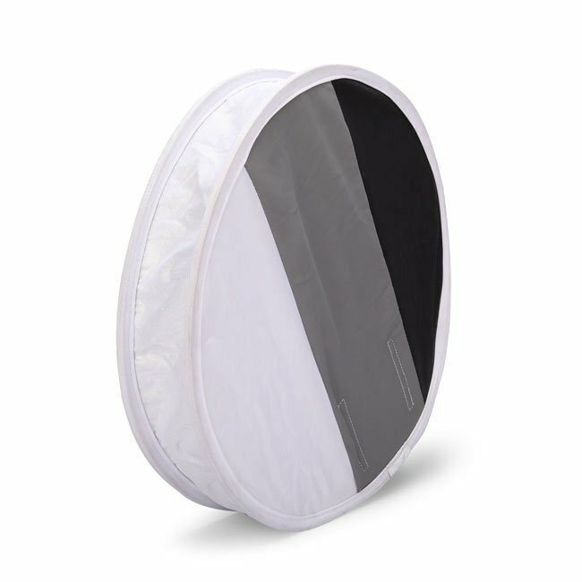 Universal 31cm Round Flash Diffuser Softbox With Grey White Black Card Balance