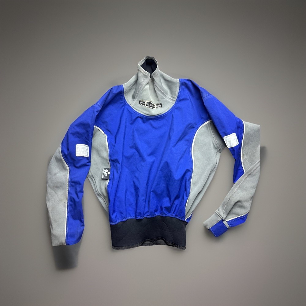 Immersion Research Kayak Dry Top Paddle Jacket Small Blue
