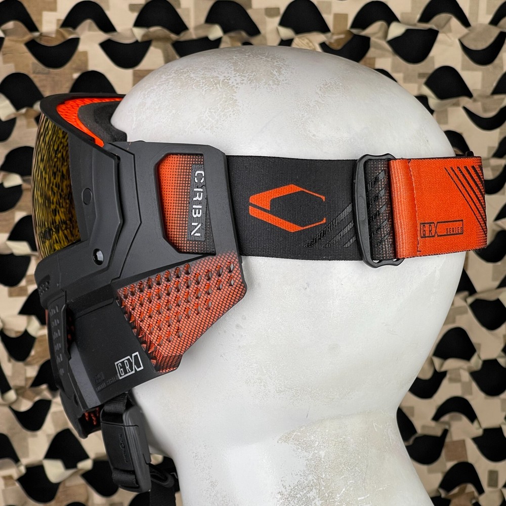 NEW Carbon CRBN Zero GRX Paintball Mask (More Coverage) - Half-Tone Orange