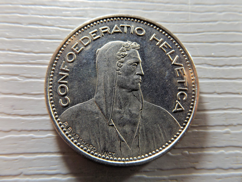 SWITZERLAND 1994 5 Francs