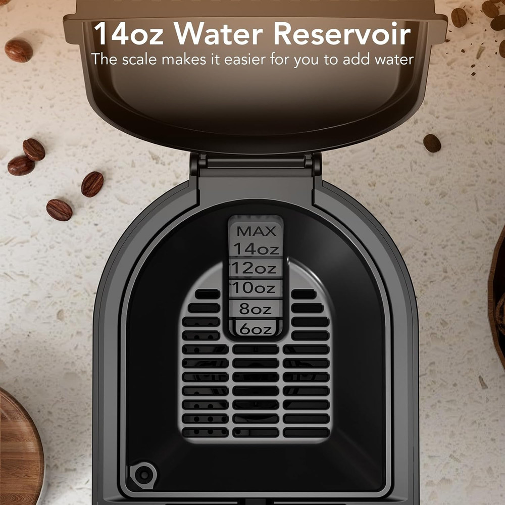 Single Serve Coffee Maker – Brew with Coffee Pods & Grounds, Compatible with Kcu