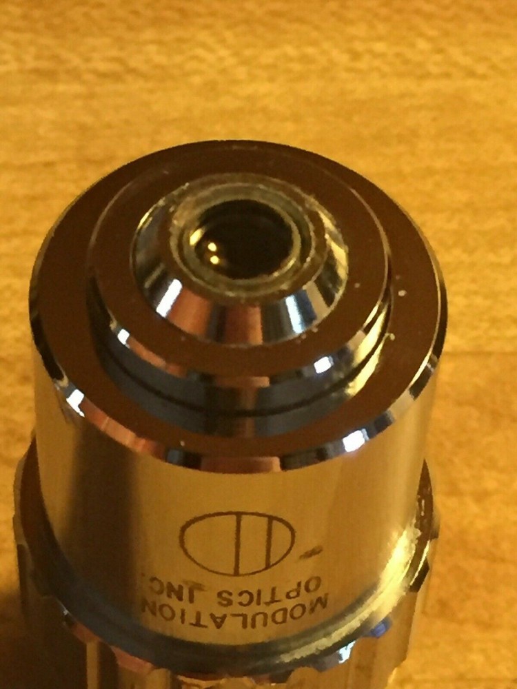 Fisher 10x 0.25 160 Hoffman Modulation Contrast Objective Microscope HMC HMS