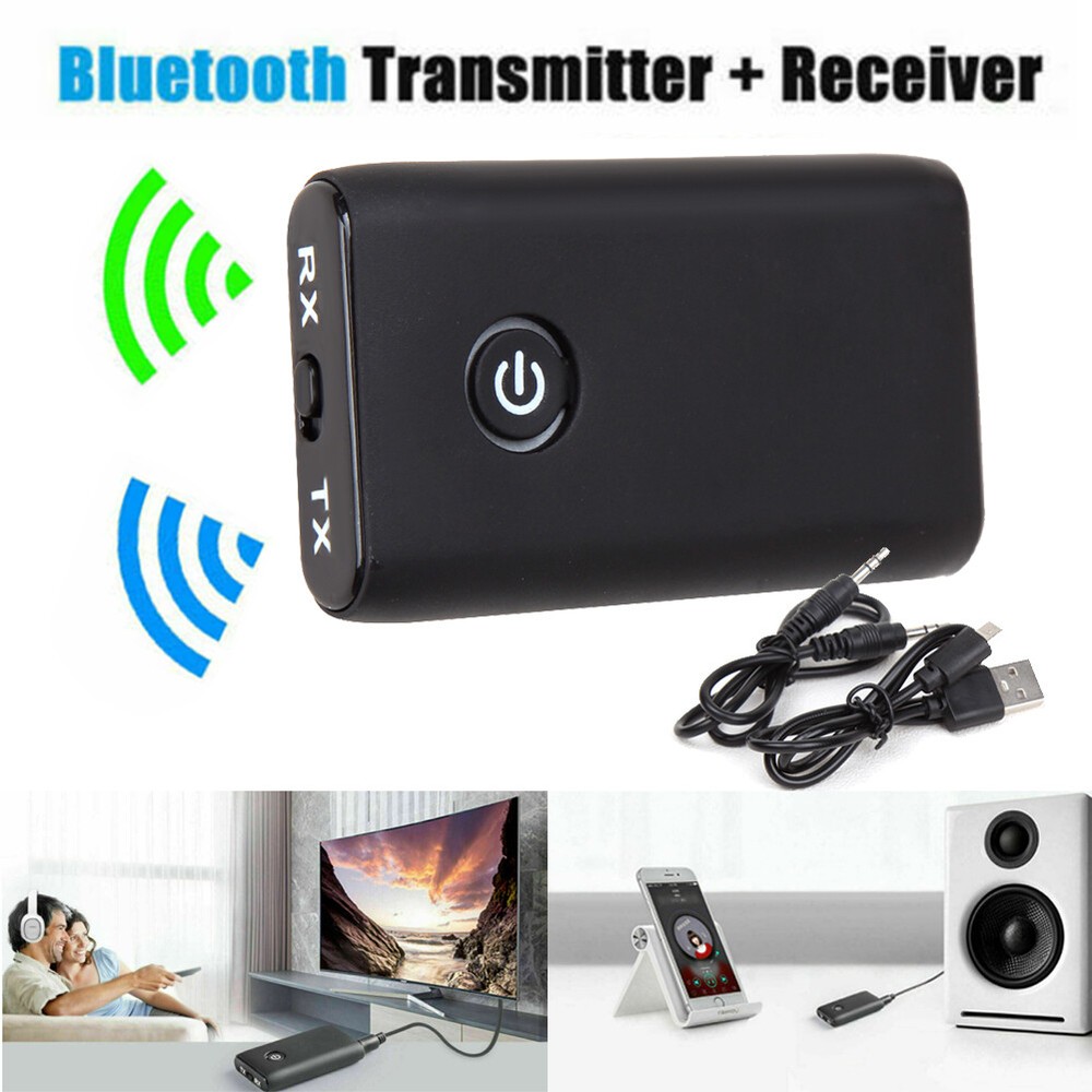 Bluetooth 5.0 2 IN 1 Transmitter Receiver Wireless Audio 3.5Mm Jack Aux Adapter
