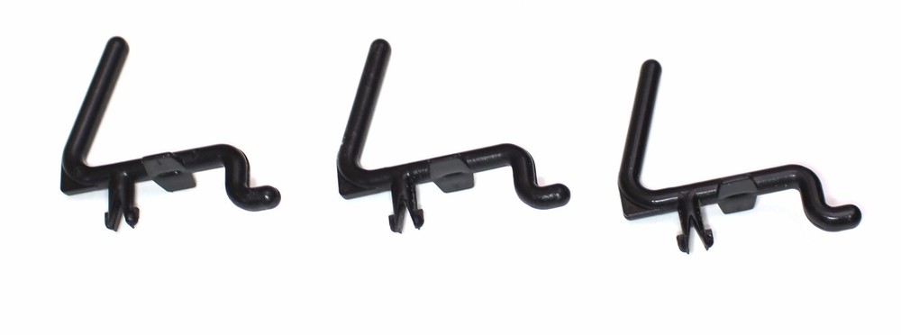 Plastic Black L Style Pegboard Hook Kit Tool - 50 Pack - PEGBOARD NOT INCLUDED