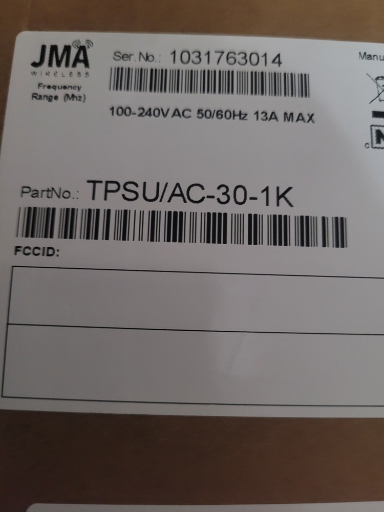 JMA TPSU/AC-30-1K