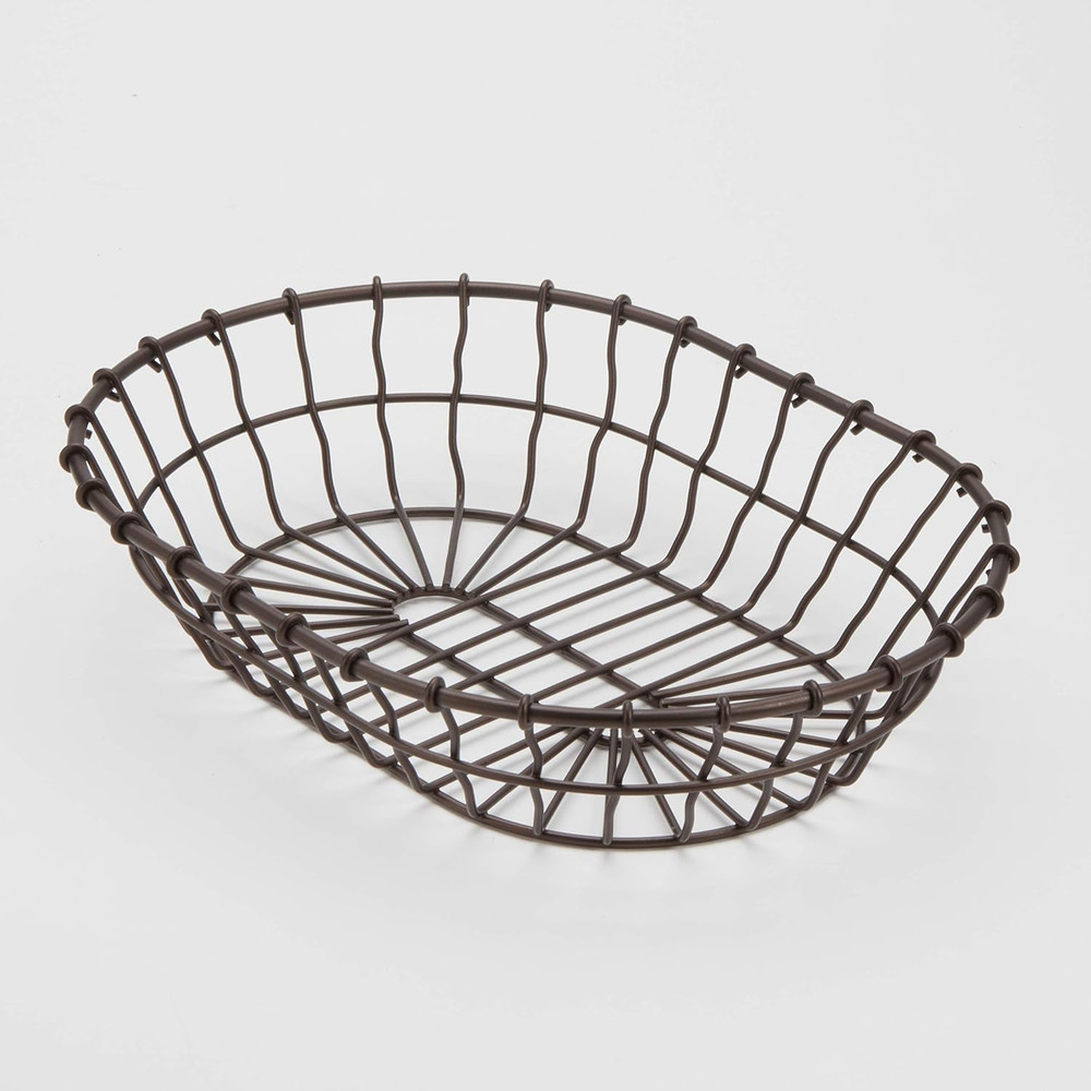 WBB11 Oval Wire Basket, Bronze, 11-Inches