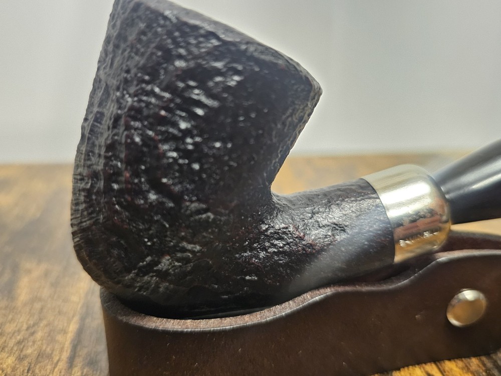 Savinelli Dry System 1611 Bent Dublin Rusticated Estate Pipe