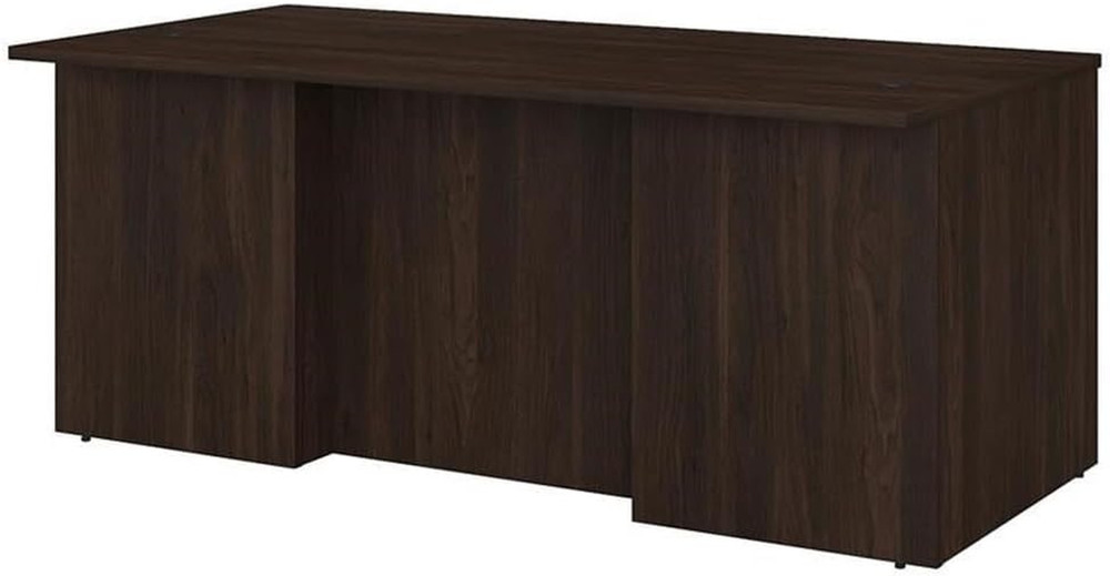 Stylish 72" Black Walnut Executive Desk - Office 500 Collection