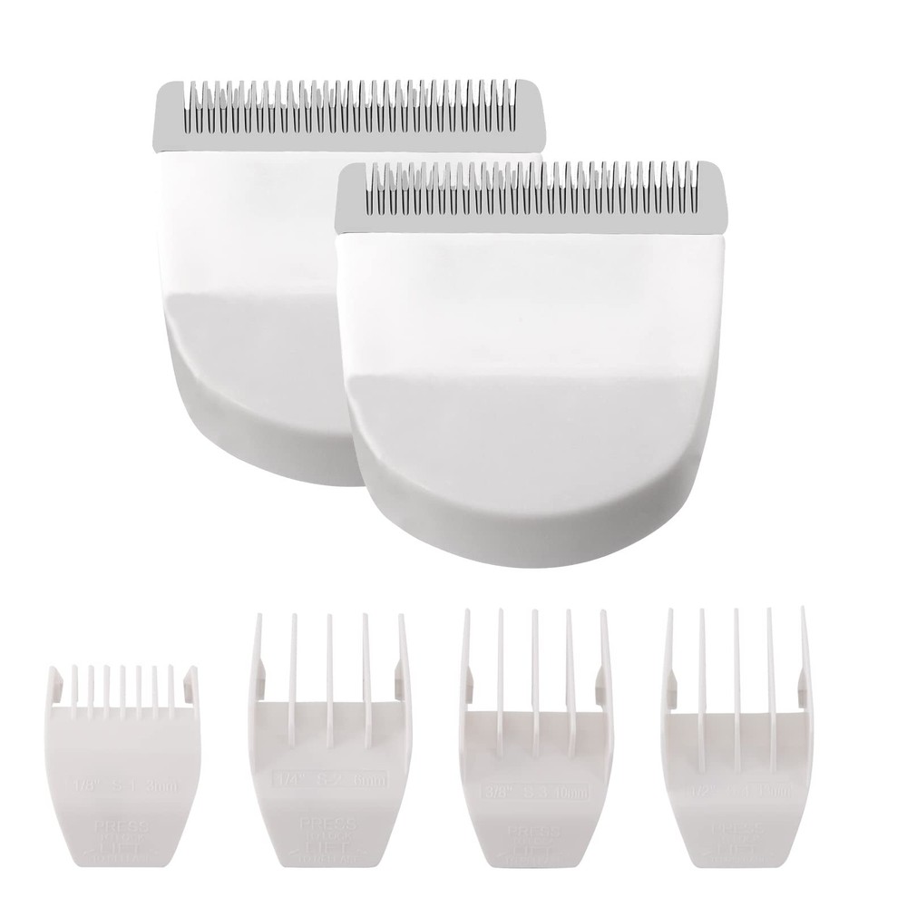 2 Pack Professional Peanut Clipper/Trimmer Snap On Replacement White 2 Pcs