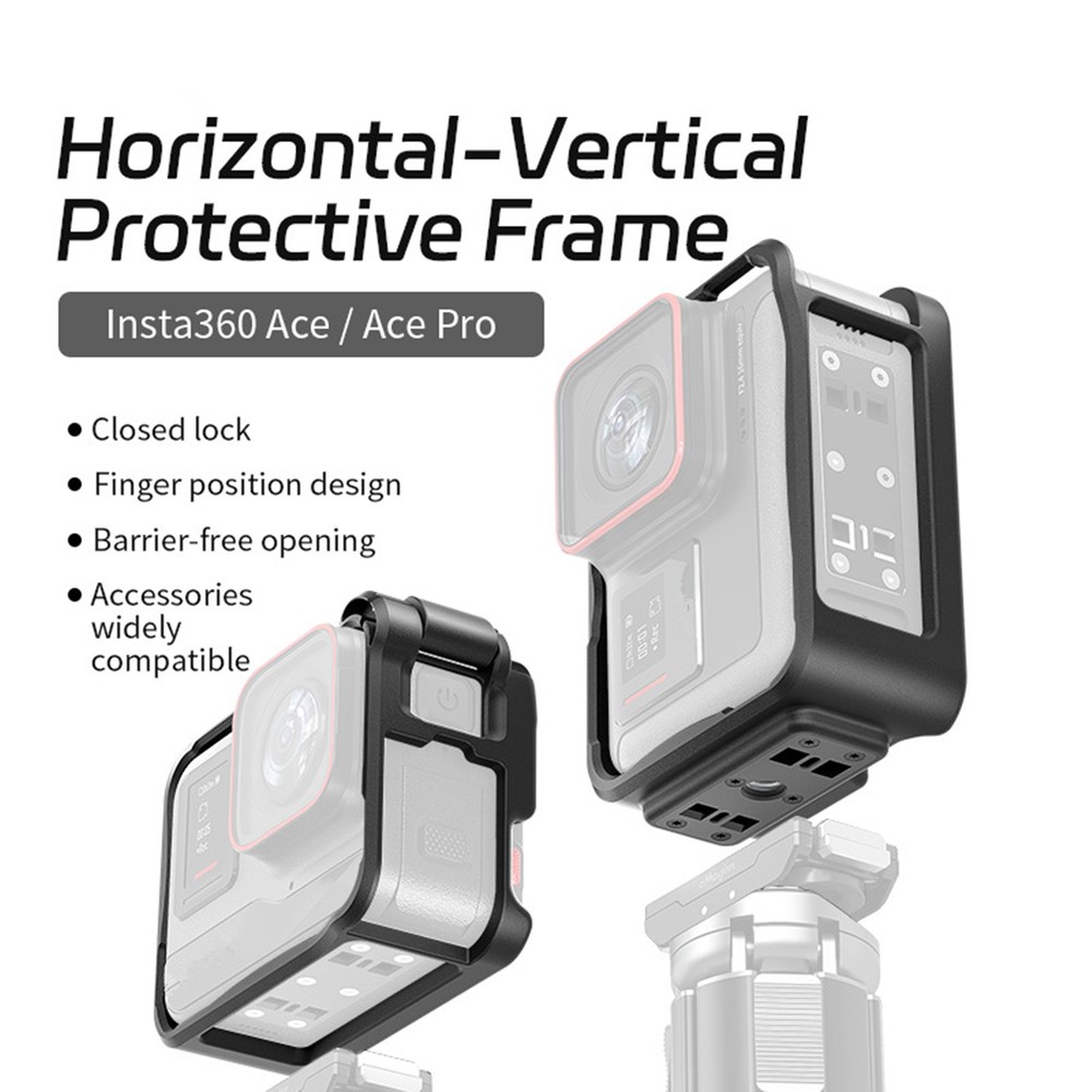 For Insta360 Ace/Ace Pro Camera ABS Plastic Housing Frame Case Protector Frame