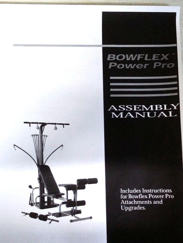 Bowflex Power Pro Assembly Manual Instructions