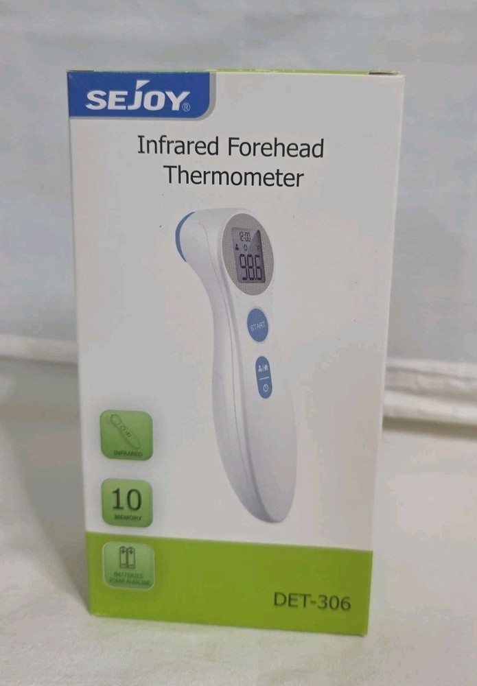 NIB Digital Forehead Thermometer - White