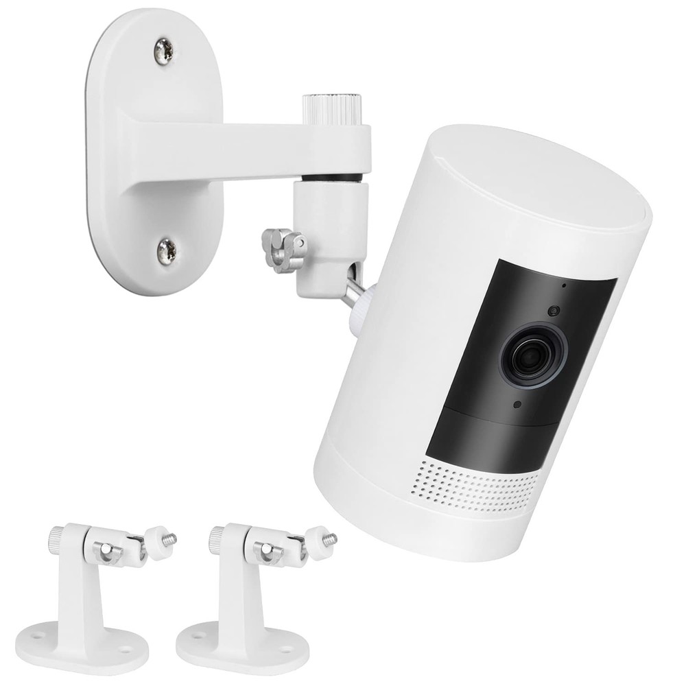 ALERTCAM 2Pack Adjustable Security Wall Mount Bracket for Stick 2Pack, White