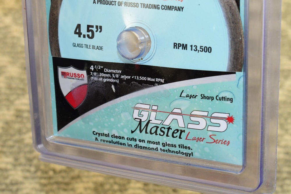 RTC Glass Master 4.5" Diamond Blade - NEW / SEALED