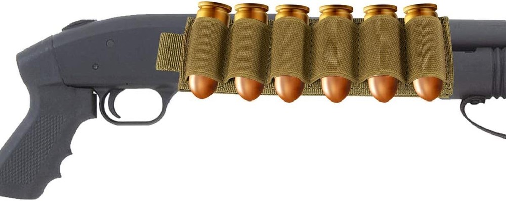 12 Ga Shotgun Shells Holder 2 Pack Ammo Holder Side Saddle with Adhensive Loop