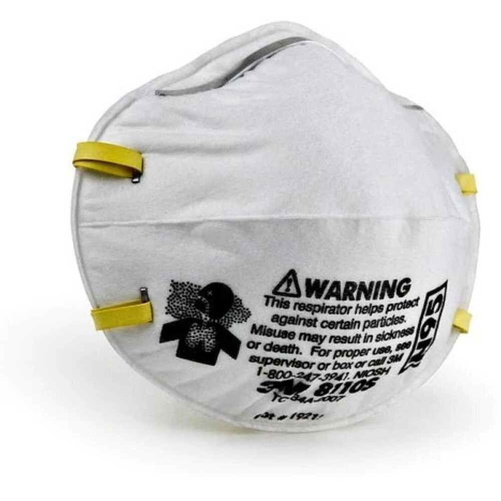 3M™ Particulate Respirator 8110S, N95, Two fixed straps, Small, 20 Pack