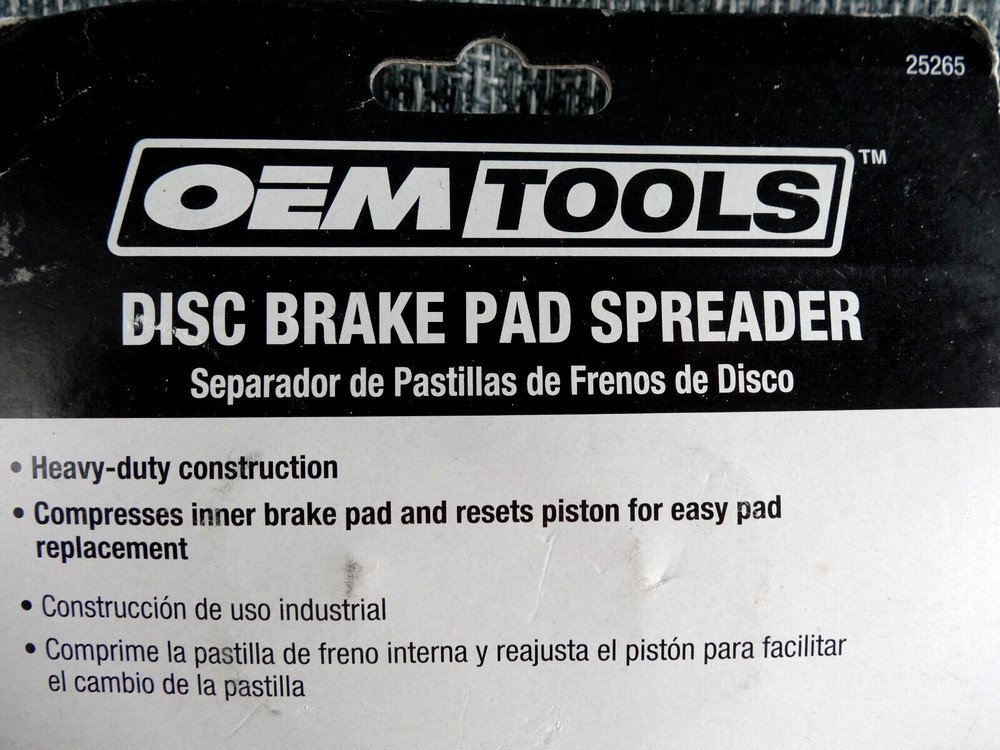 Disc Brake Pad Spreader Model 25265 OEM Tools new tool