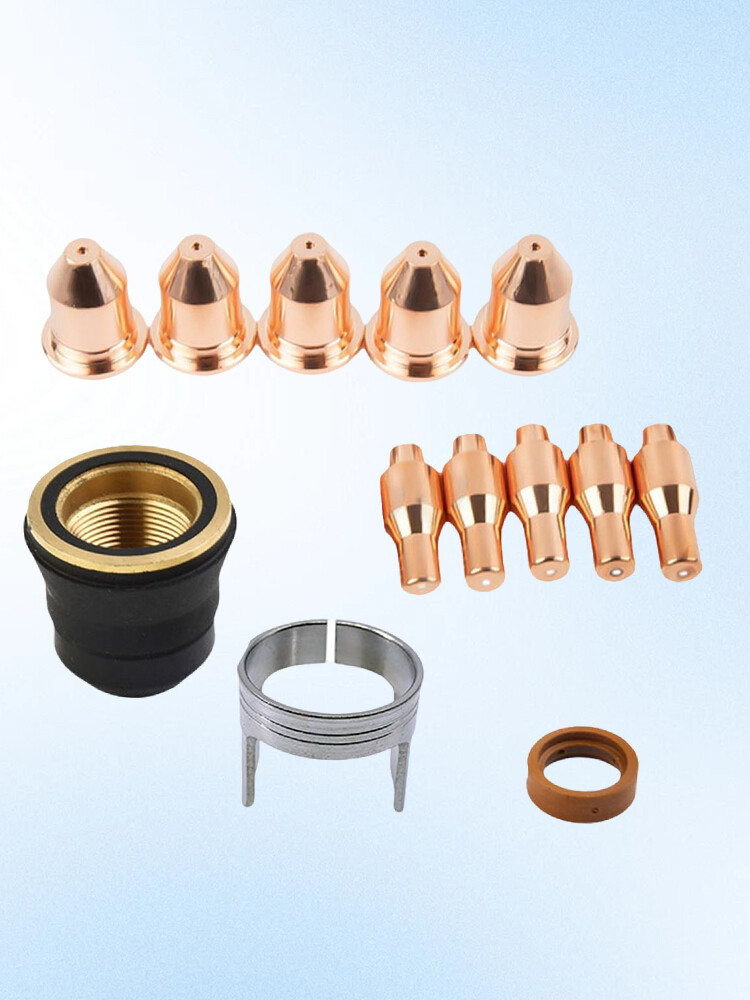 Titanium 45A Plasma Cutter Nozzle And Electrode Replacement Kit 13PCS