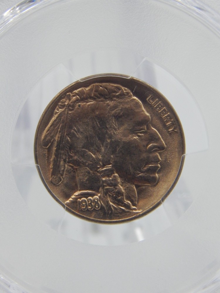 1938-D/D 5C Buffalo Nickel Five Cent PCGS GRADED MS66 (BT409)