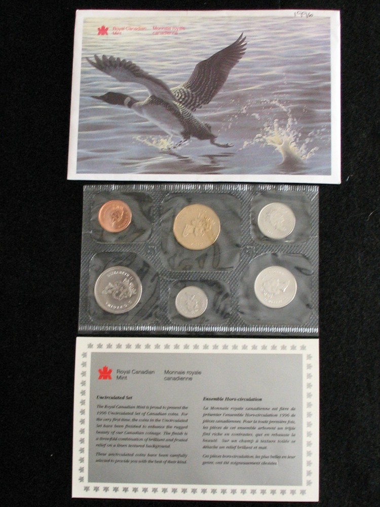 1996 CANADA PROOFLIKE MINT SET * WITH ORIGINAL MINT PACKAGING *