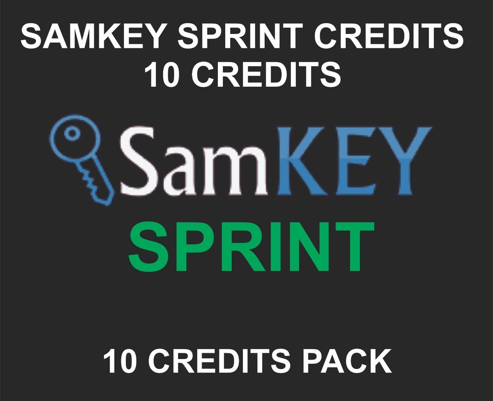 SamKey SPR Credit Pack, 10 Credits