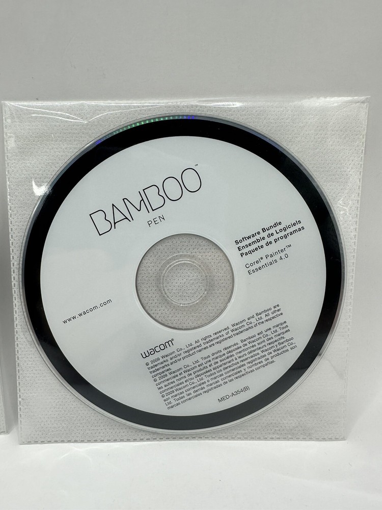 Wacom Bamboo V5.2.1 Tablet Driver & Bamboo Pen Corel Painter CD DVD Software