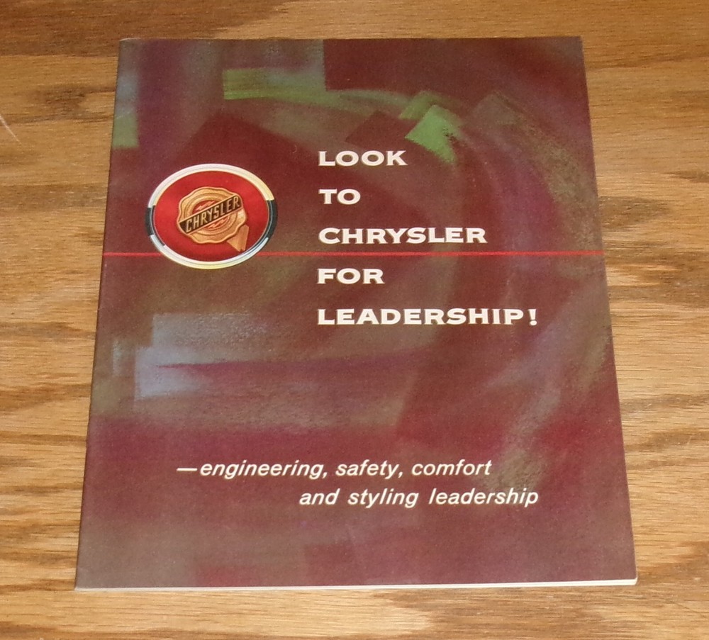 Original 1954 Chrysler Leadership Sales Brochure 54 Engineering Engine