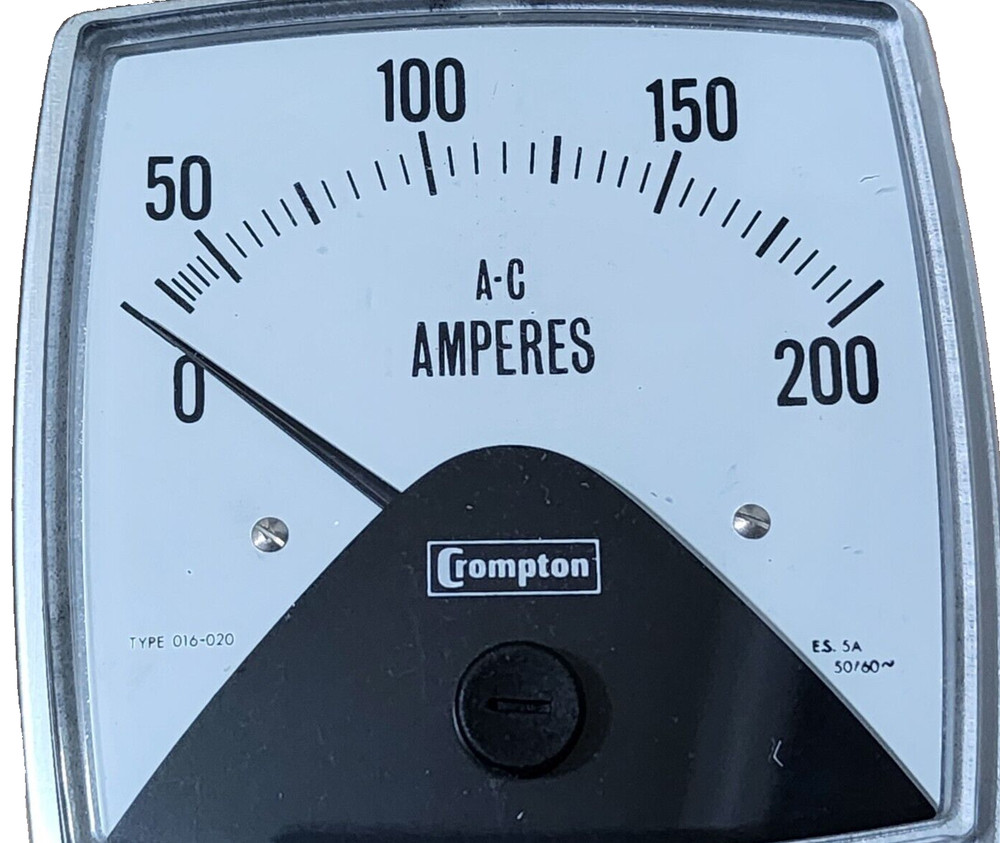 CROMPTON CRPM16130 A-C METER 0-200A TYPE: 016-020