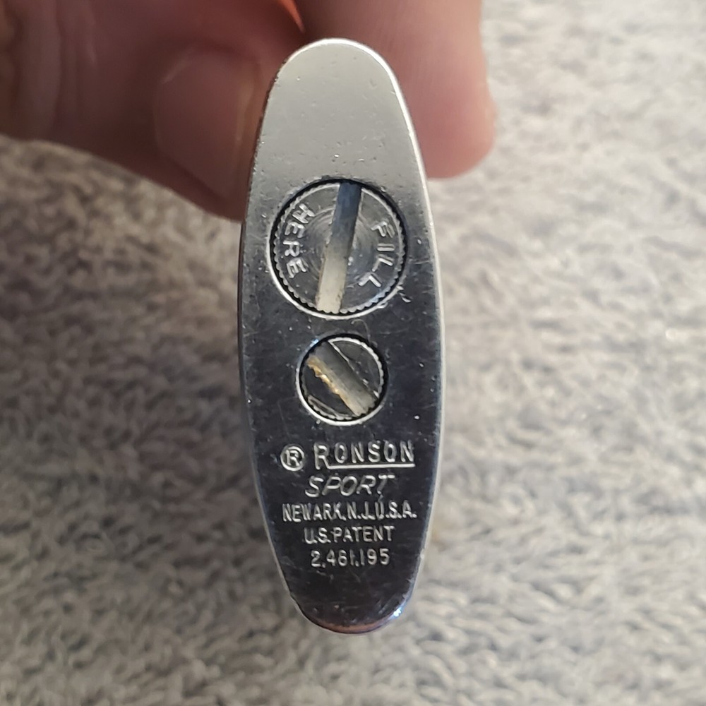 Vintage Ronson SPORT office Lighter E.D.W. ENGRAVED LIGHTER