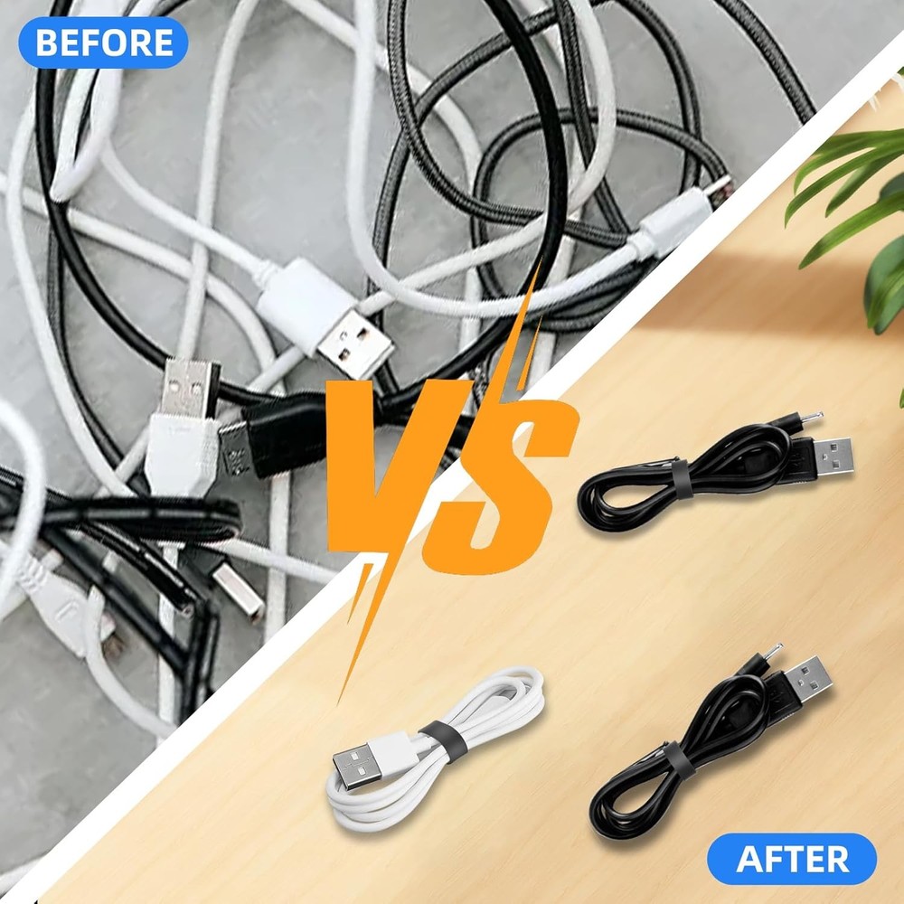 100 PCS Silicone Rubber Bands, 0.5 Inch Small Black Elastic