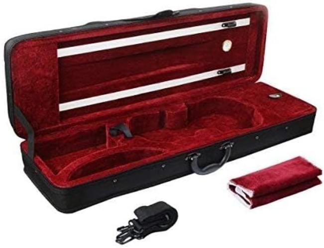 Full Size Violin Case with Hygrometer, Lightweight Bag
