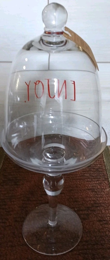 Rae Dunn "Enjoy" (Red Lettering) Cupcake Stand