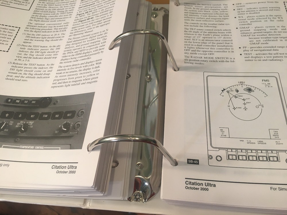 Citation Ultra 560 Pilot Training Manual