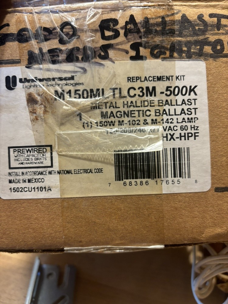 UNIVERSAL LIGHTING TECHNOLOGIES M150MLTLC3M-500K Replacement Kit