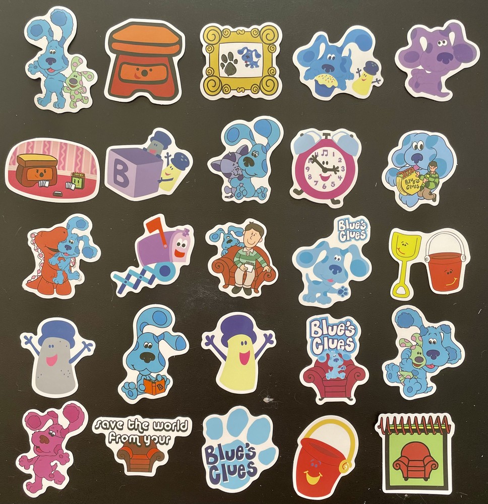 50 Various Blues Clues Stickers All Different