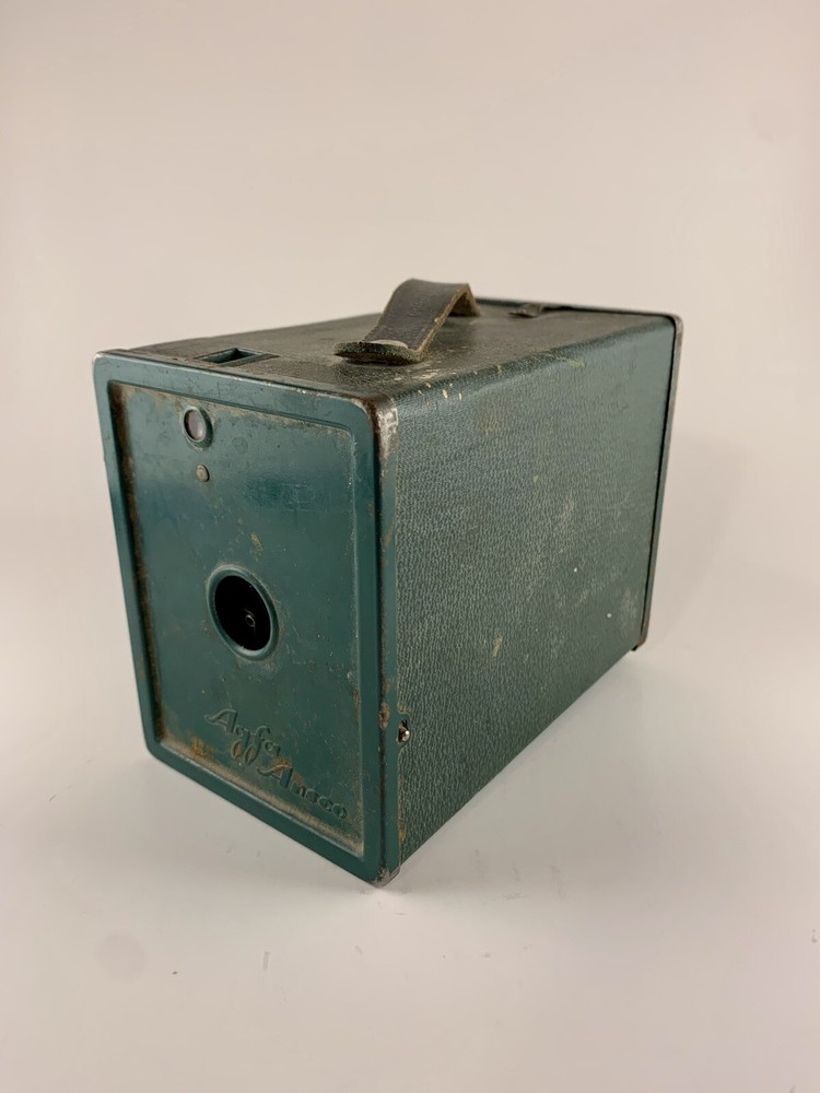 Vintage AGFA ANSCO Box Camera B2 Green Version Non-Working Antique