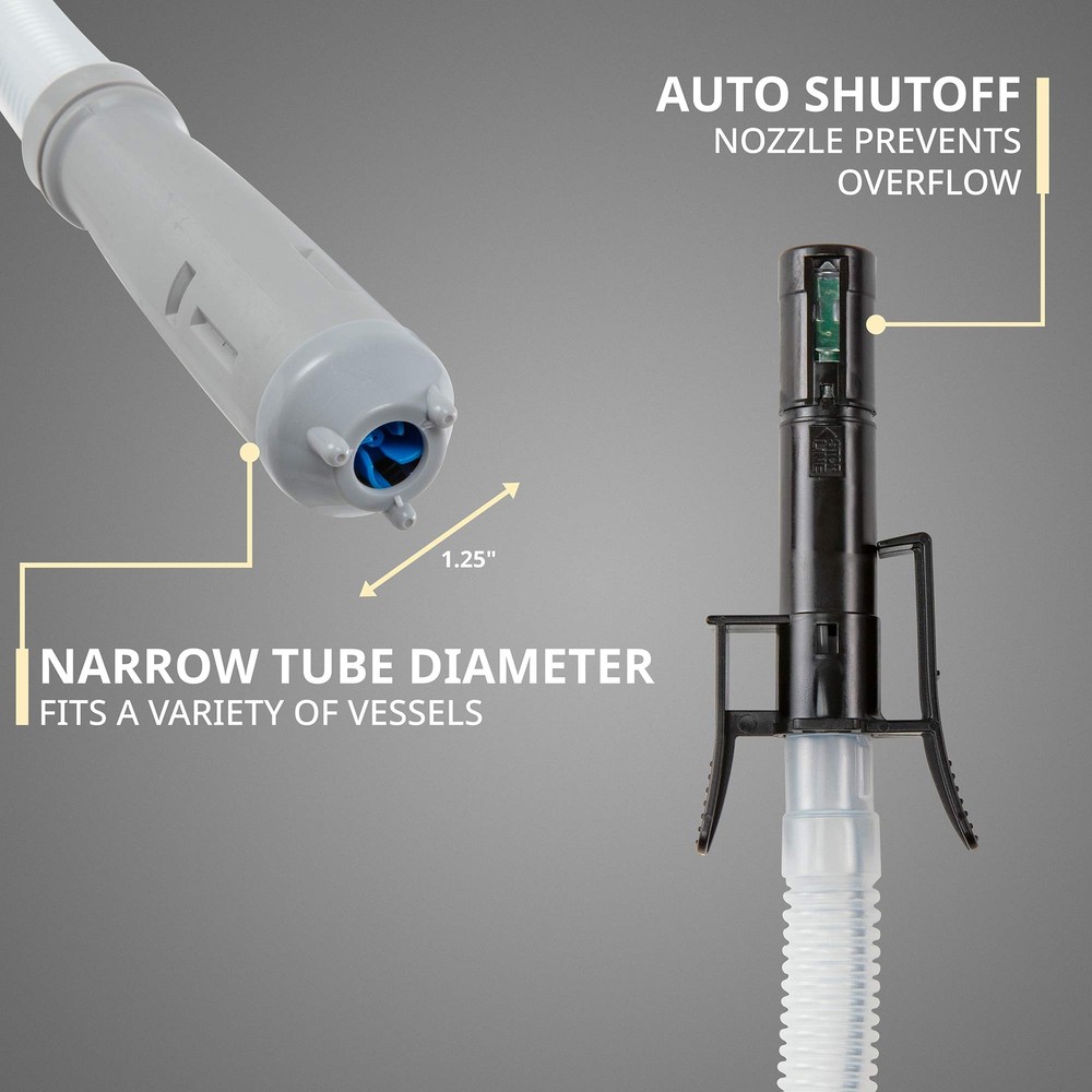 Deway Automatic Fuel Transfer Pump w/Auto-Stop 2.2 GPM Flow Rate & AA Battery
