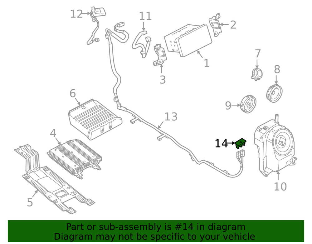 Genuine Mitsubishi USB Port 8718A044