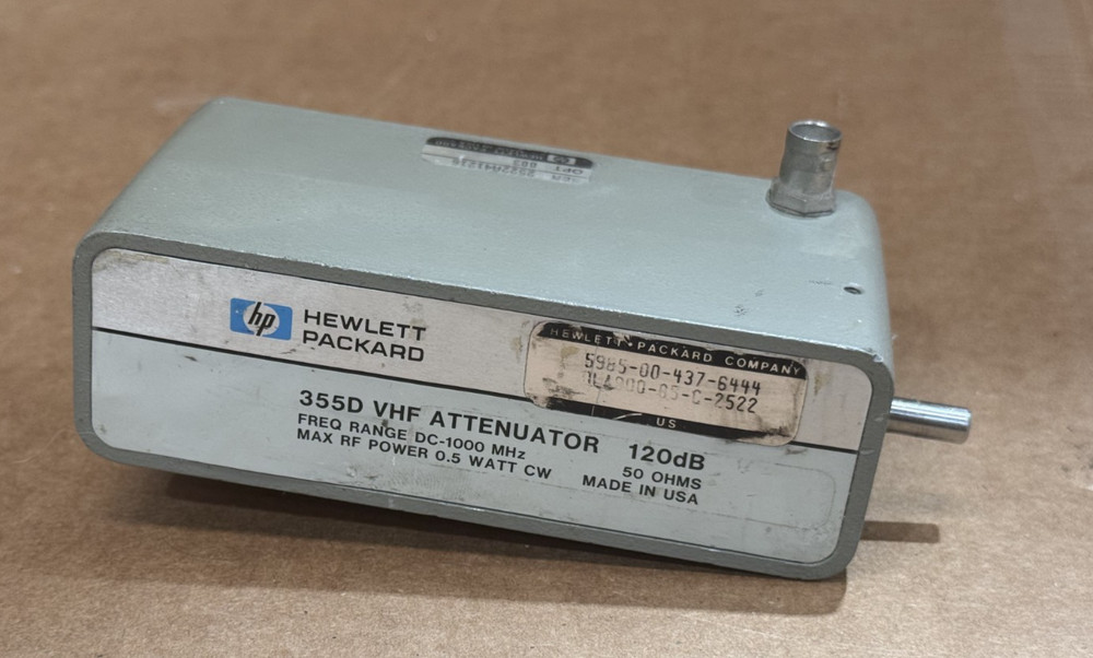 HP / Agilent 355D VHF Attenuator 120dB OPT 003
