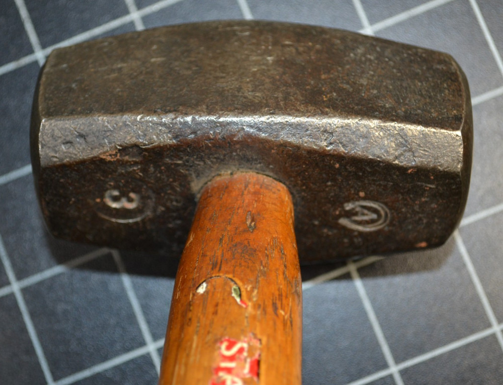 STANLEY / ATHA - 3# - HAND SLEDGE - STONE CUTTERS' HAMMER - ALL ORIGINAL