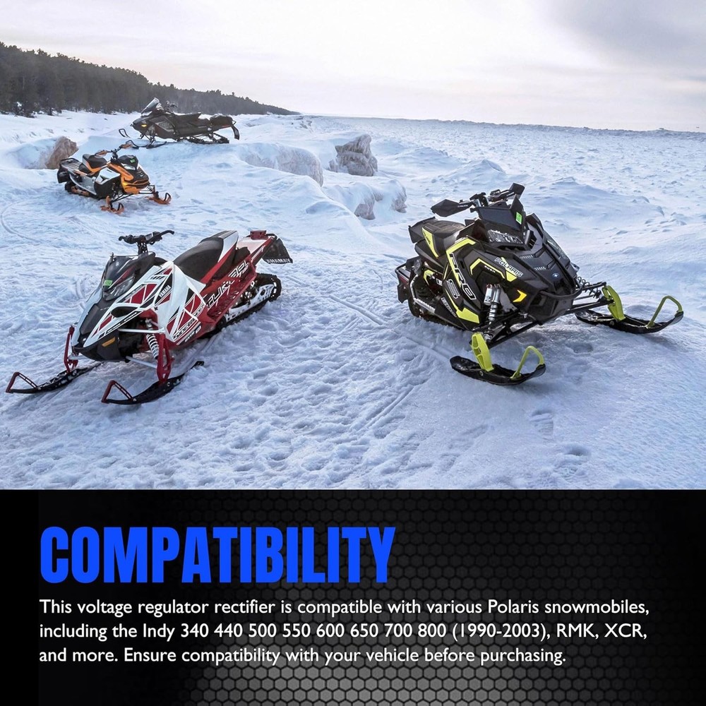 HiSport Voltage Regulator Rectifier - Compatible with Polaris Snowmobiles Replac