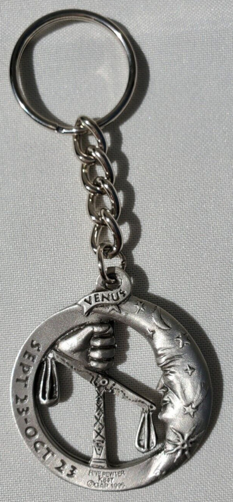 Libra Pewter Key Chain
