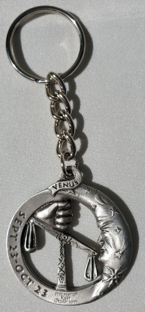 Libra Pewter Key Chain