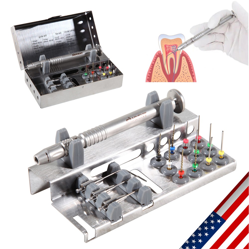 Dental Broken Root Canal File Extractor Endodontic Endo Files Removal System Kit