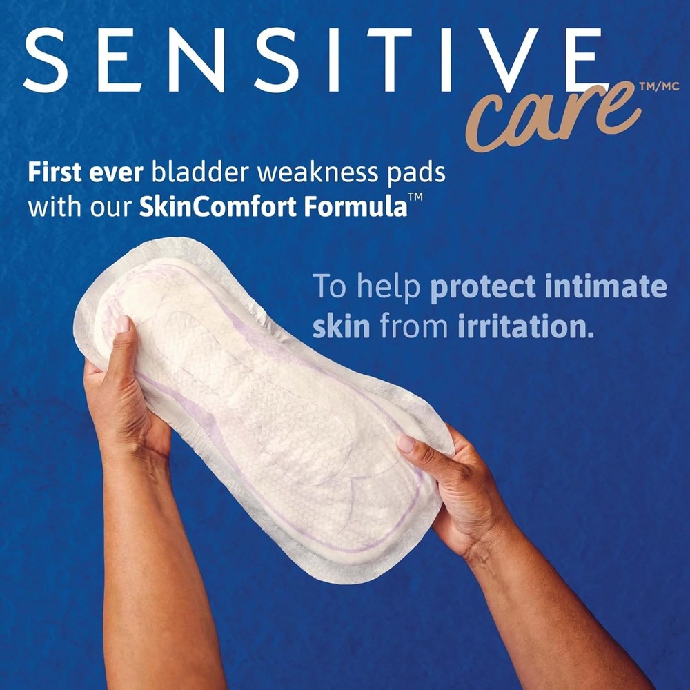 TENA Sensitive Care Incontinence Pads, Bladder Control, 135 Count