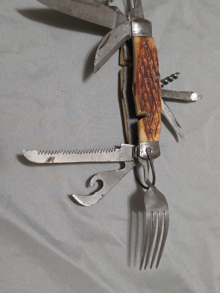 Vintage Multi-Tool Camping Knife