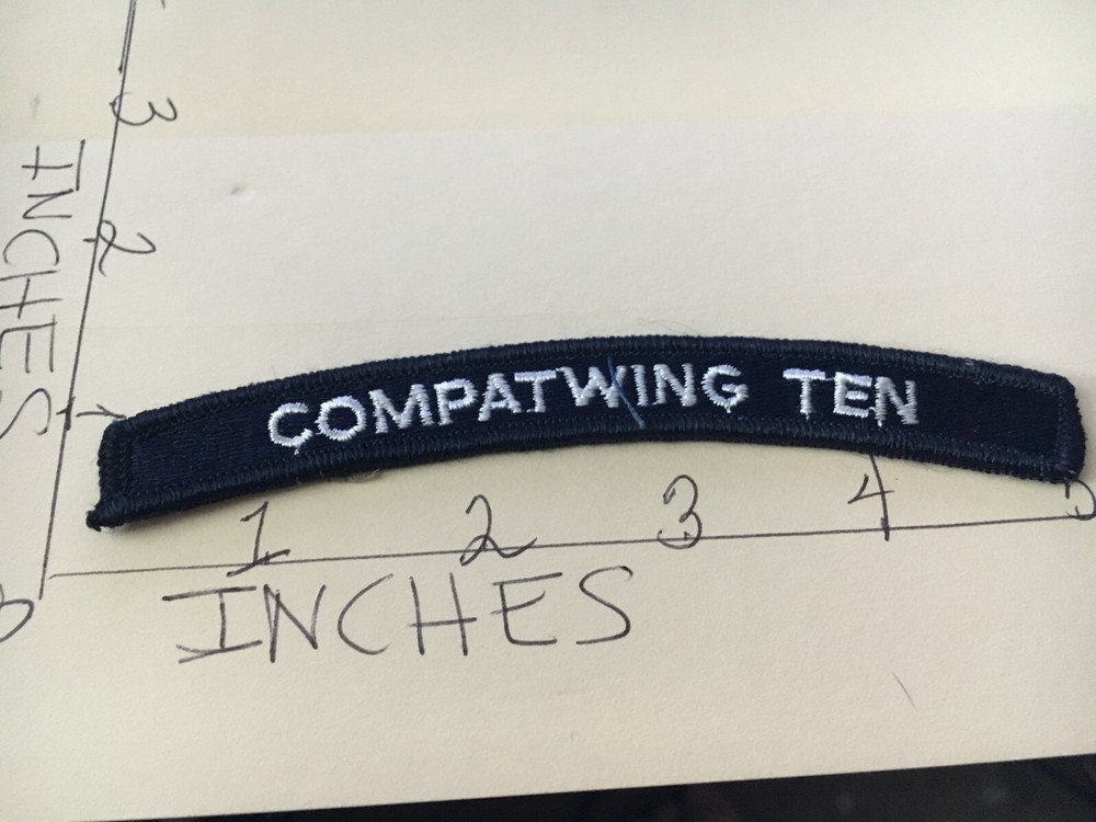 US NAVY SHOULDER STRIP TAB rocker PATCH 11/5/24 COMPATWING TEN