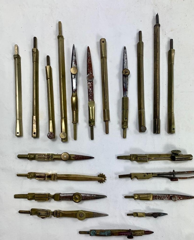 various DRAWING instrument items antique collection spares