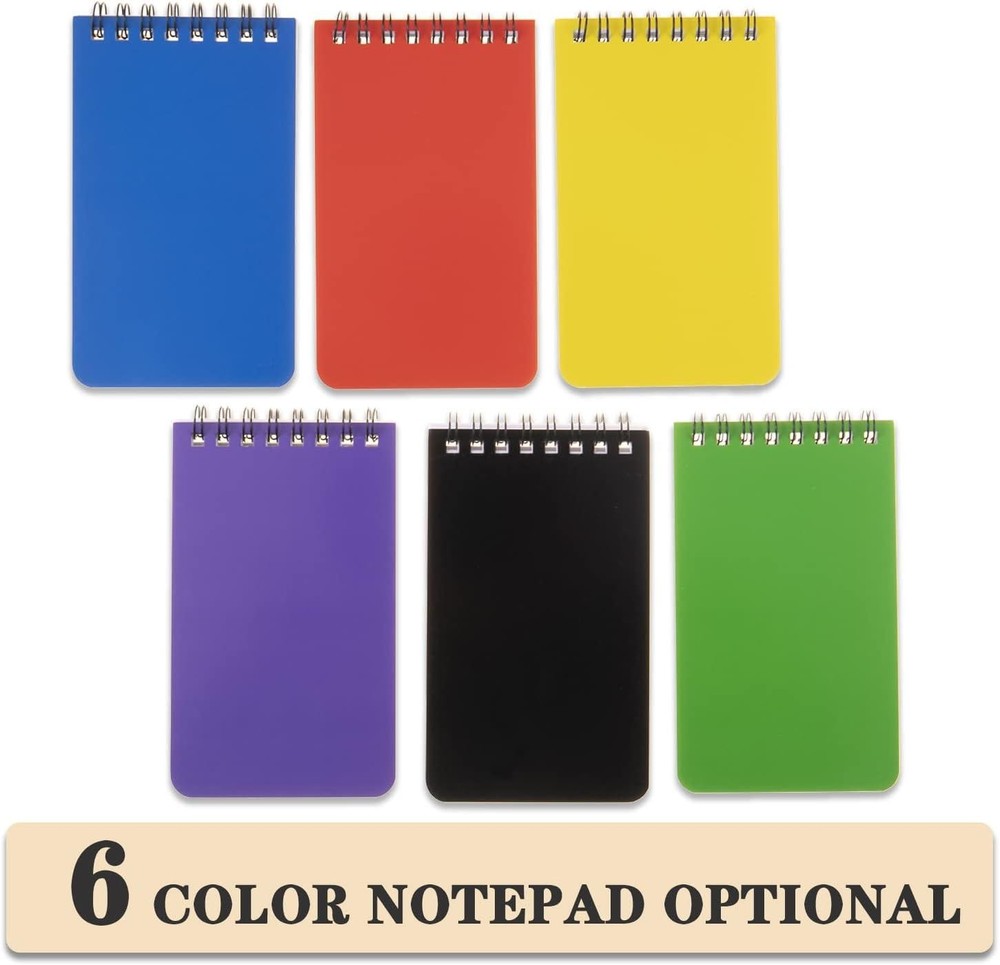 6pack Pocket Notebook Small Notepad Pocket Notepad Small Spiral Notebooks 3x5inc