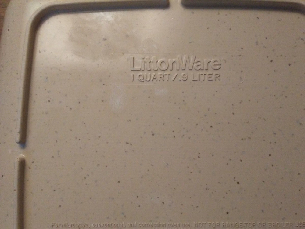 Littonware square dish for microwave or oven
